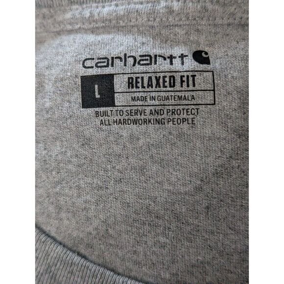 Carhartt Relaxed Fit Pocket T-Shirt - Size L - Classic Grey Comfort! - Picture 2 of 3